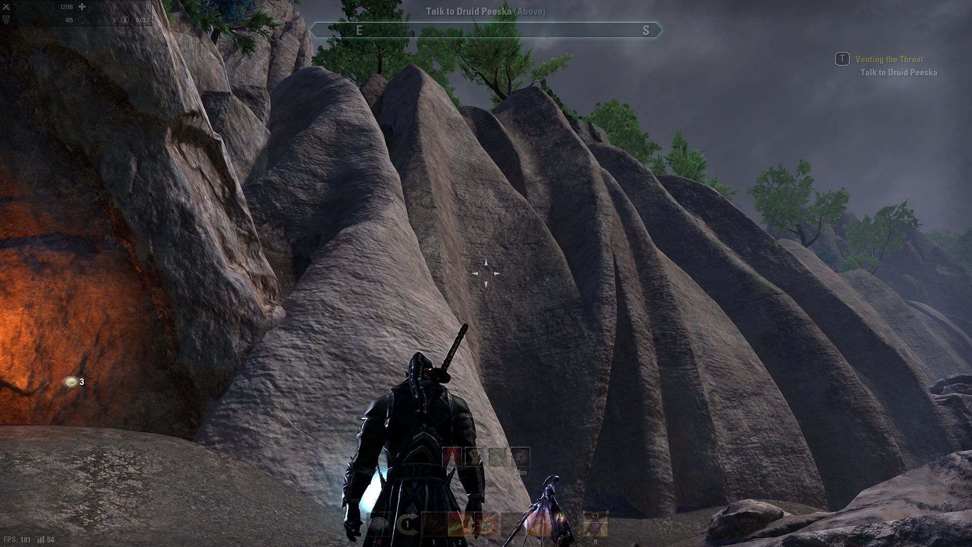 A gamer at a dig site for the Stone Shank Frame in Elder Scrolls Online (Image via Bethesda)