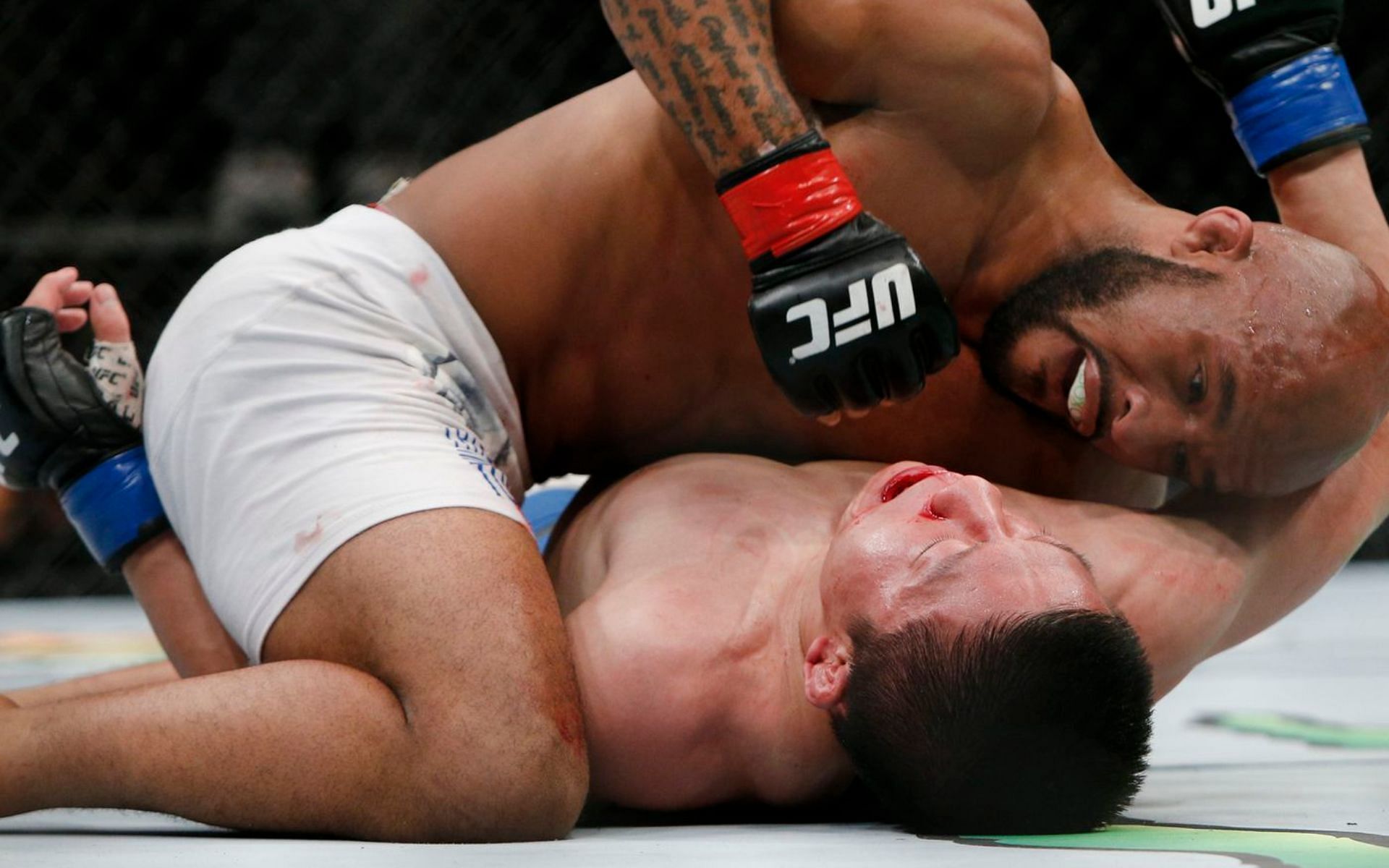 Demetrious Johnson submitted Kyoji Horiguchi in the very last second of their flyweight title fight