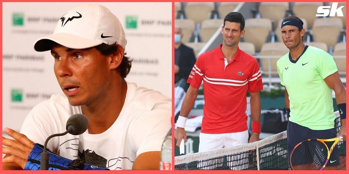 Rafael Nadal [left] rued his chronic foot injury after beating Novak Djokovic at the 2022 French Open