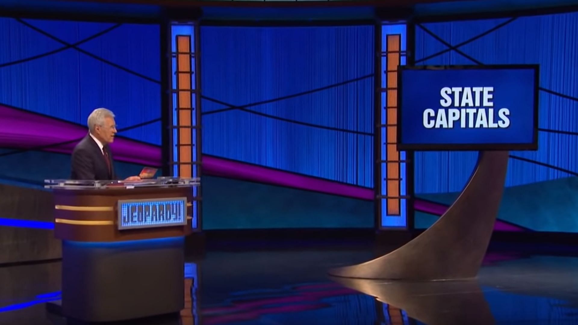 A still from Jeopardy! (Image via @Jeopardy/Instagram)