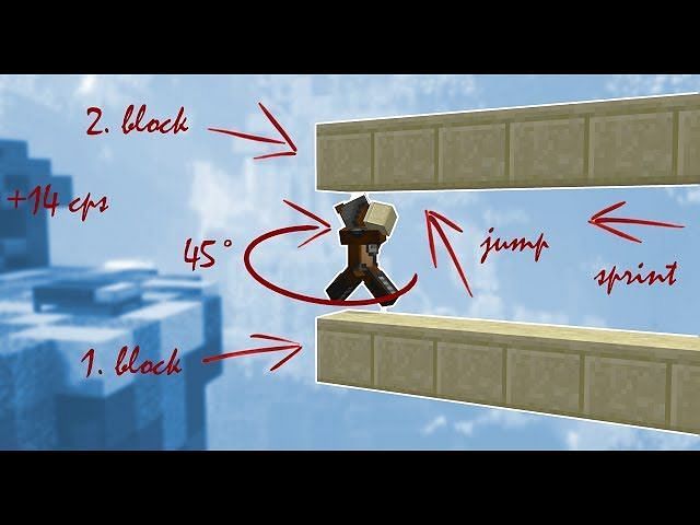 Minecraft 1.19 How To Use Different Speed Bridge Methods