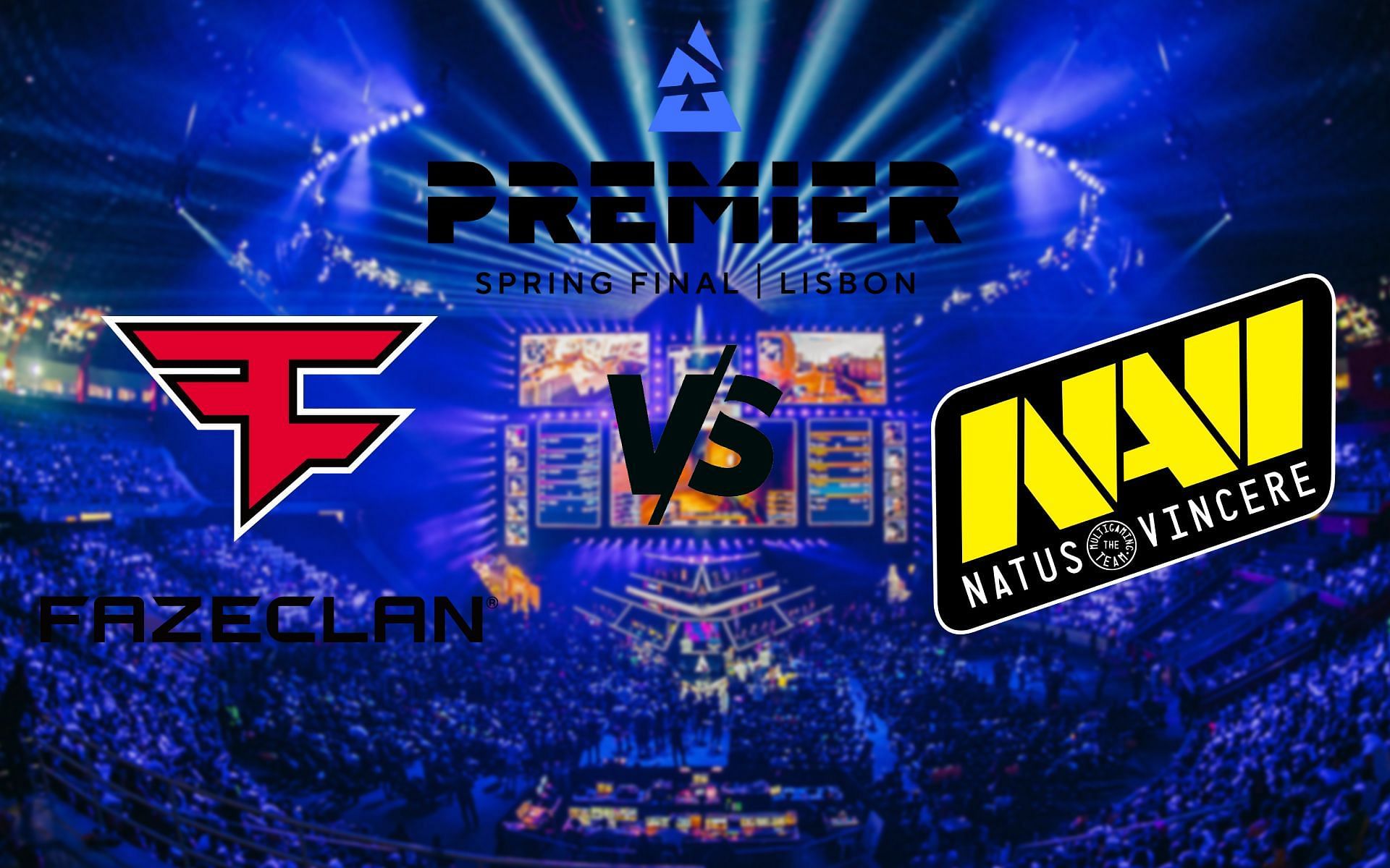 FaZe Clan vs NAVI at BLAST Premier Spring Finals 2022 quarter-finals (Image via Sportskeeda)