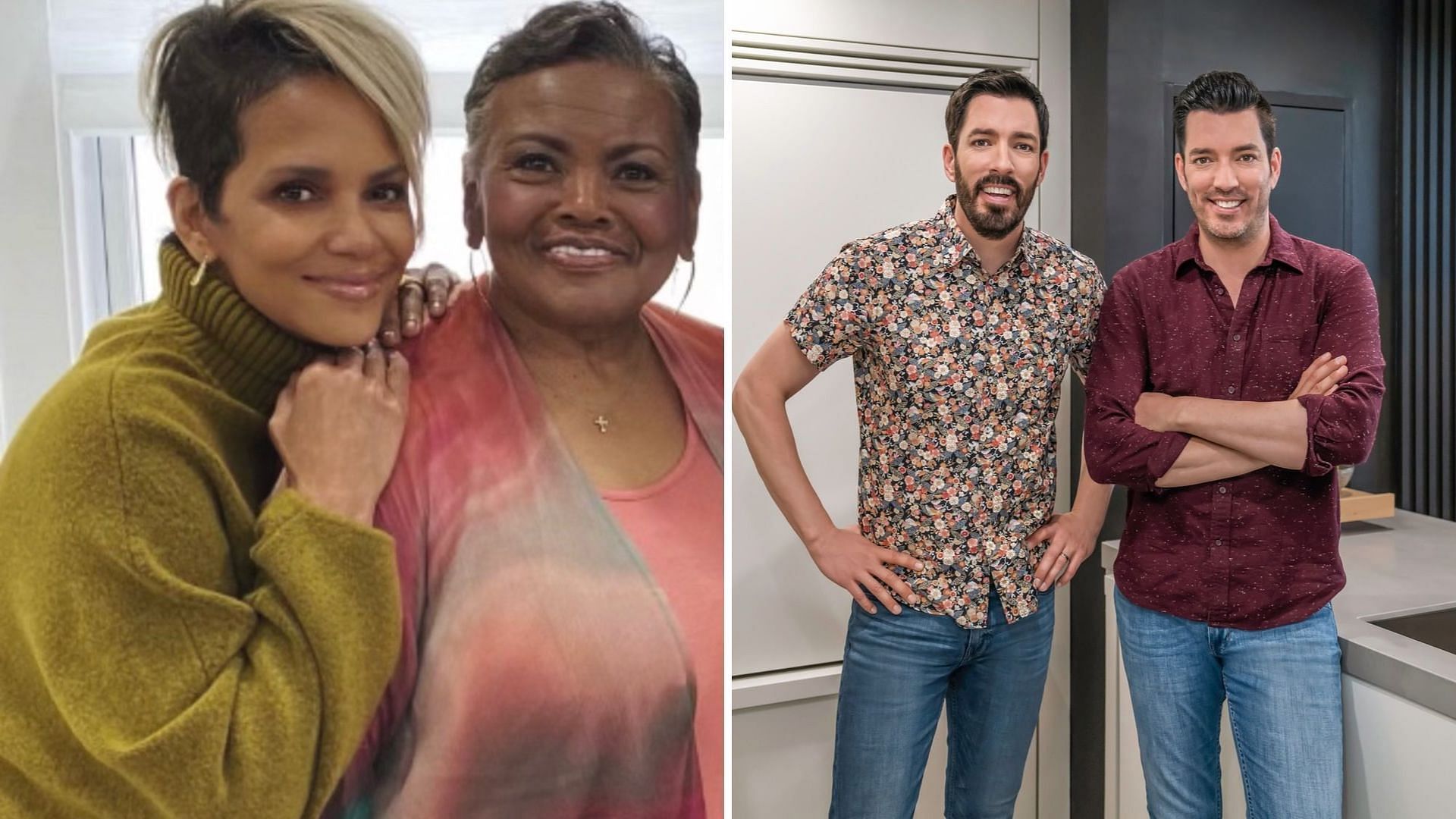 Halle Berry surprises her fifth-grade teacher and mentor with the help of Property Brothers on Celebrity IOU (Image via Instagram/halleberry,propertybrothers)