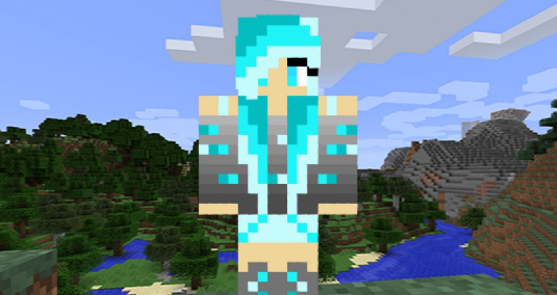 Harness the beauty of diamonds with this Minecraft skin (Image via xXCookieMonsterX/The Skindex)