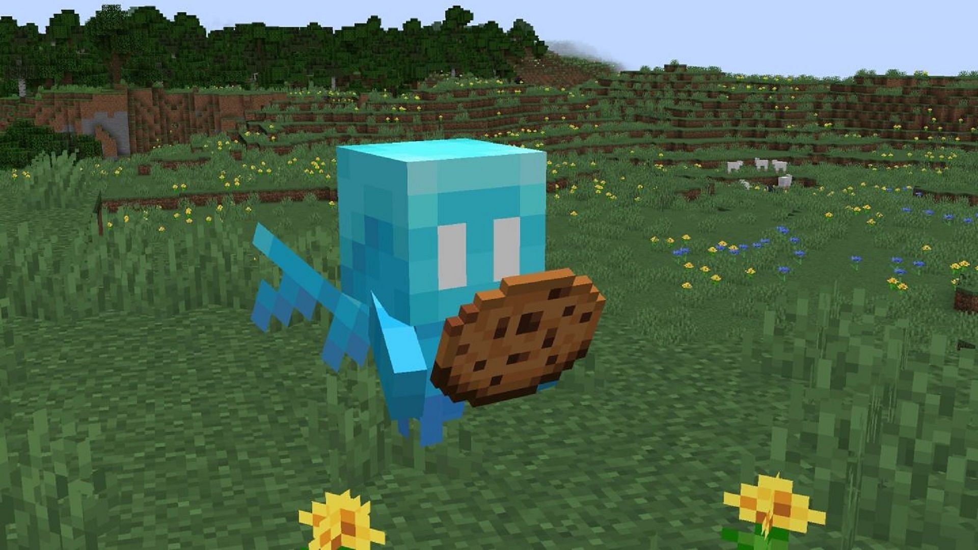 Allays can be tamed with cookies (Image via Mojang)