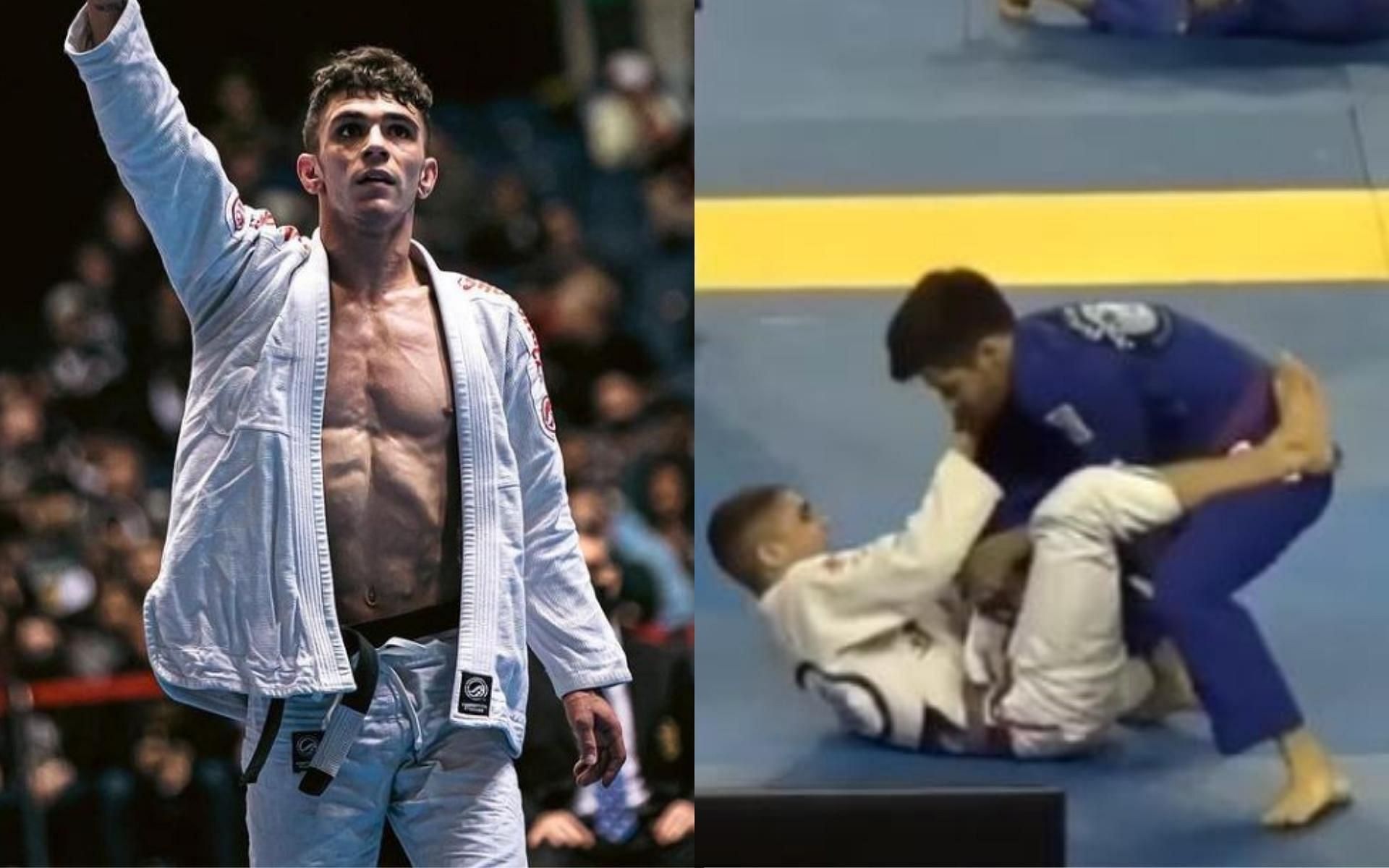 ONE Championship&#039;s grappling star Mikey Musumeci shows off his favorite Berimbolo back-take. (Images courtesy of @mikeymusumeci on Instagram)