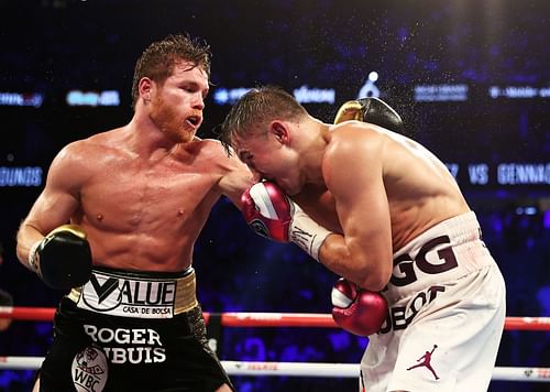 Canelo Alvarez (left) vs. Gennady Golovkin (right)