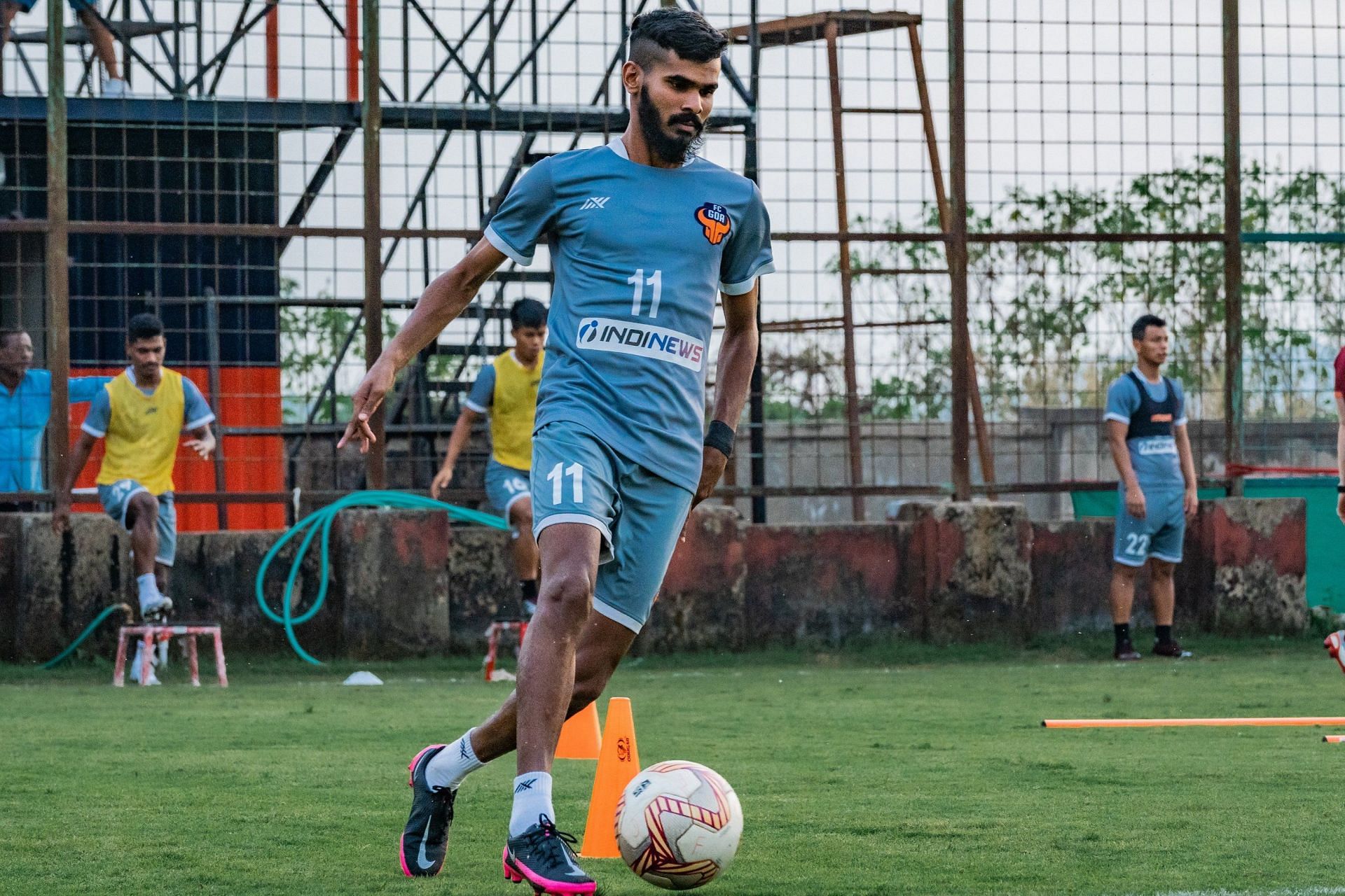 Princeton Rebello at a training session (Pic credit: FC Goa)