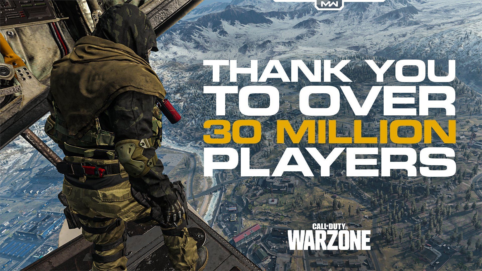 Activision thanks the COD: Warzone community (Image via Activision)