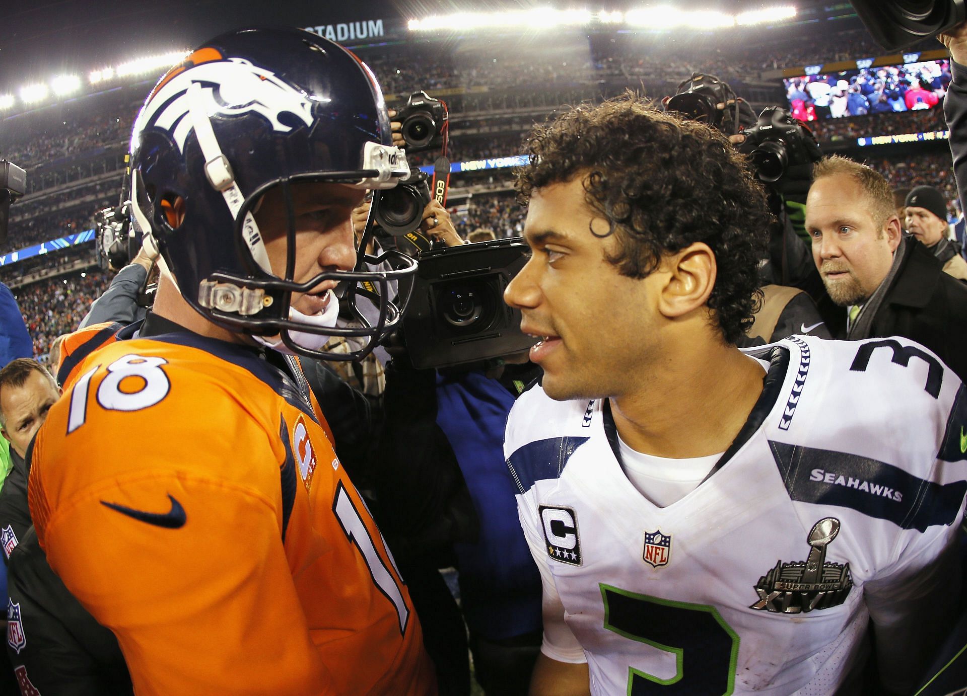 Peyton Manning and Russell Wilson