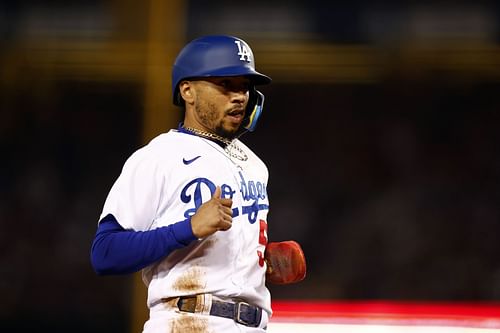 The Dodgers' Mookie Betts is enjoying a great season.