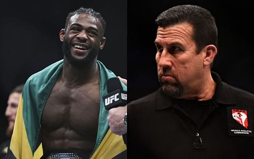 Aljamain Sterling (left) and John McCarthy (right)