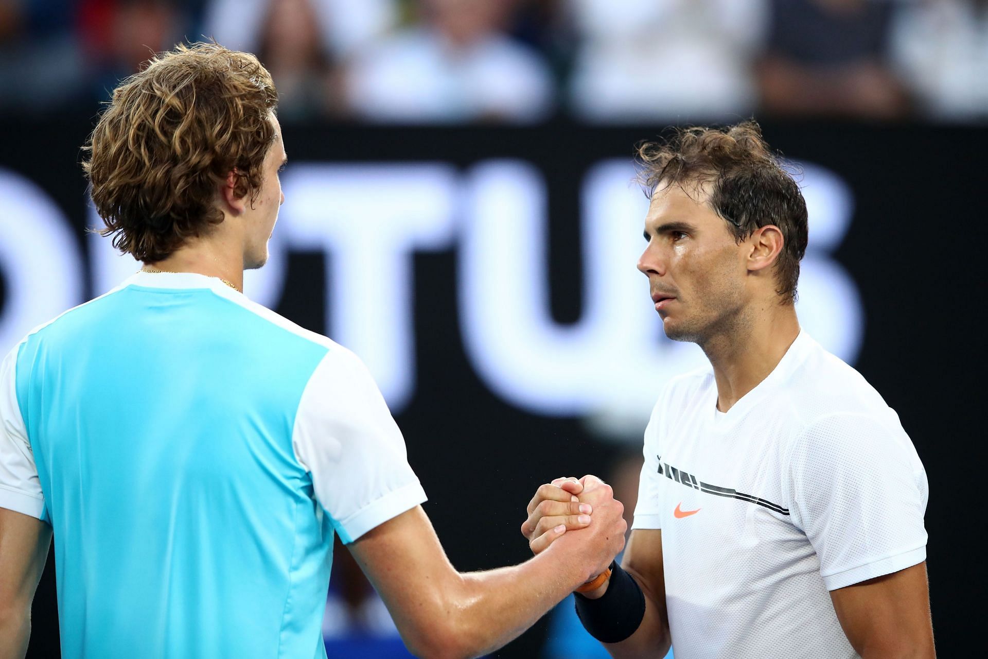 Rafael Nadal beat Alexander Zverev at the 2017 Australian Open.