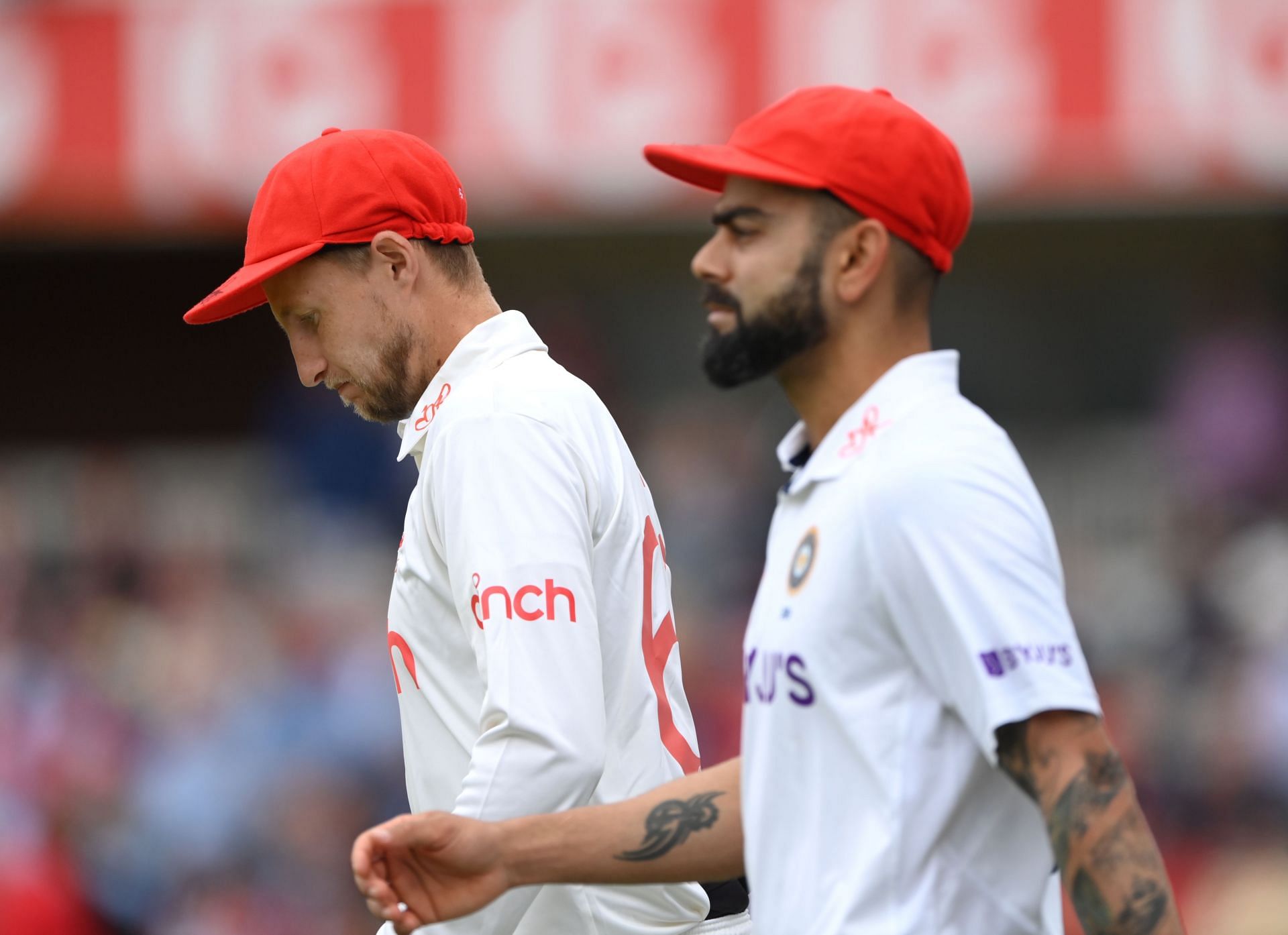 Joe Root and Virat Kohli captained their respective teams last year. (Credits: Getty)