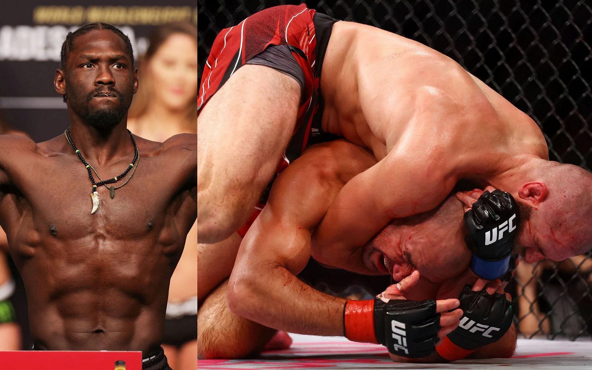 Jared Cannonier (Left) and Jiri Prochazka vs. Glover Teixeira (Right) (Images courtesy of Getty)