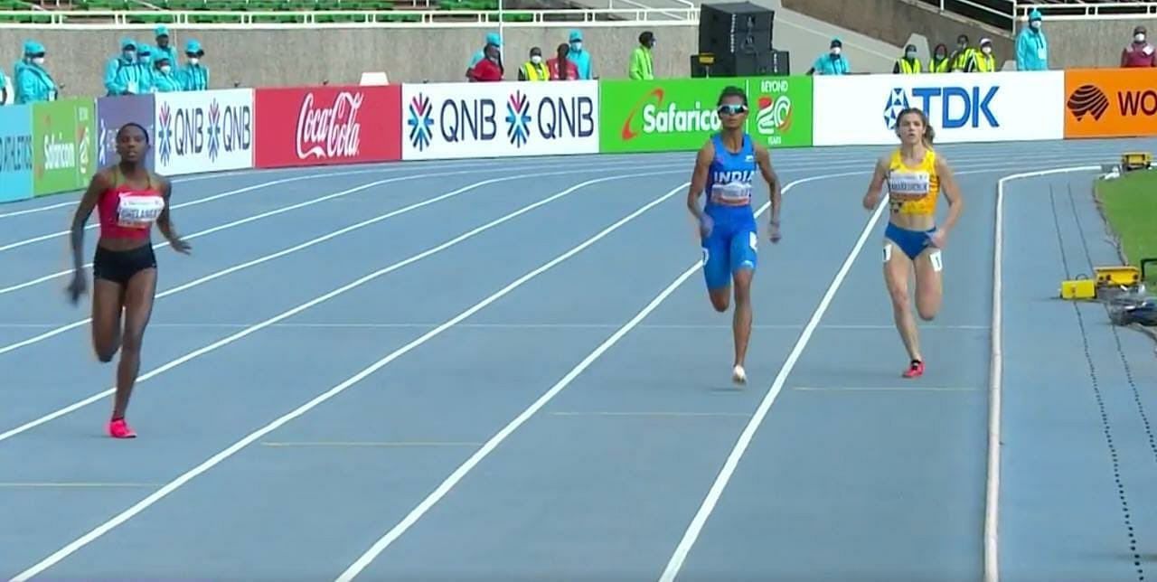 Priya Mohan won the gold in the women&#039;s 400m and qualified for the World U20 Athletics Championships at the National Federation Cup U20 event | Image: Twitter