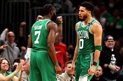 "We're gonna look at two kids that we look up 10 years from now having won multiple championships - Keyshawn Johnson believes Boston Celtics duo will be compared to Shaquille O'Neal and Kobe Bryant