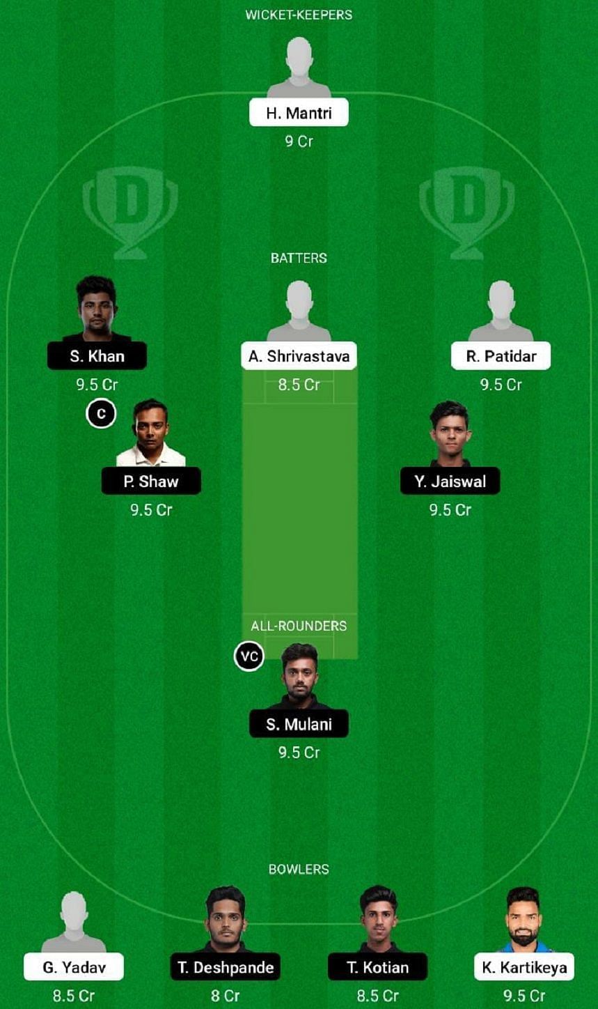 MP vs MUM Dream11 Fantasy Tip #2 - Ranji Trophy.