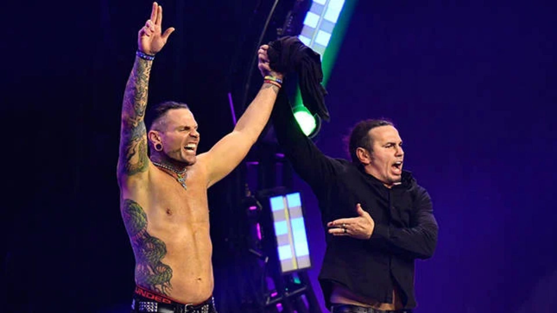 The Hardys reunited in March when Jeff joined All Elite Wrestling