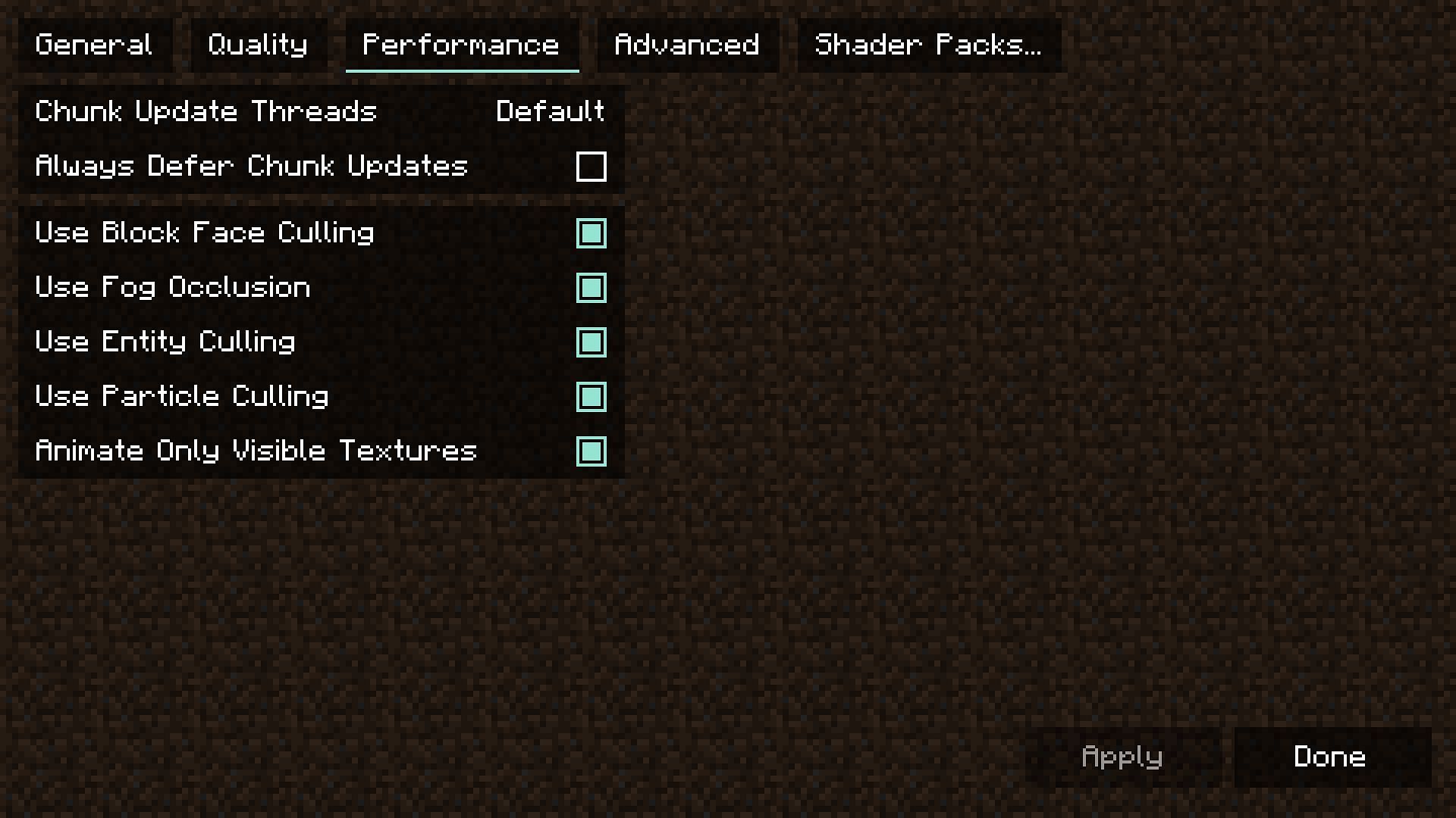 As of now, Sodium is the only graphics mod available for Minecraft 1.19 (Image via Mojang)