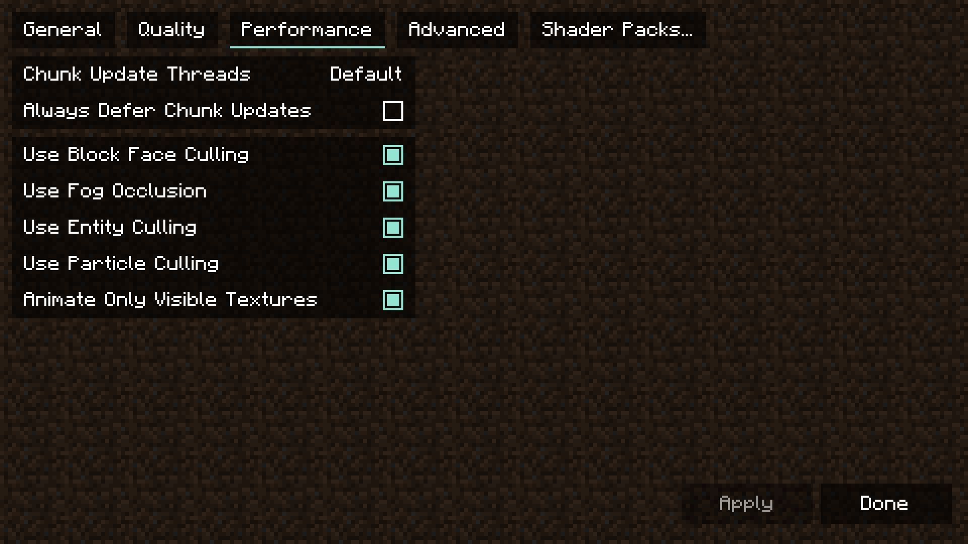 As of now, Sodium is the only graphics mod available for Minecraft 1.19 (Image via Mojang)