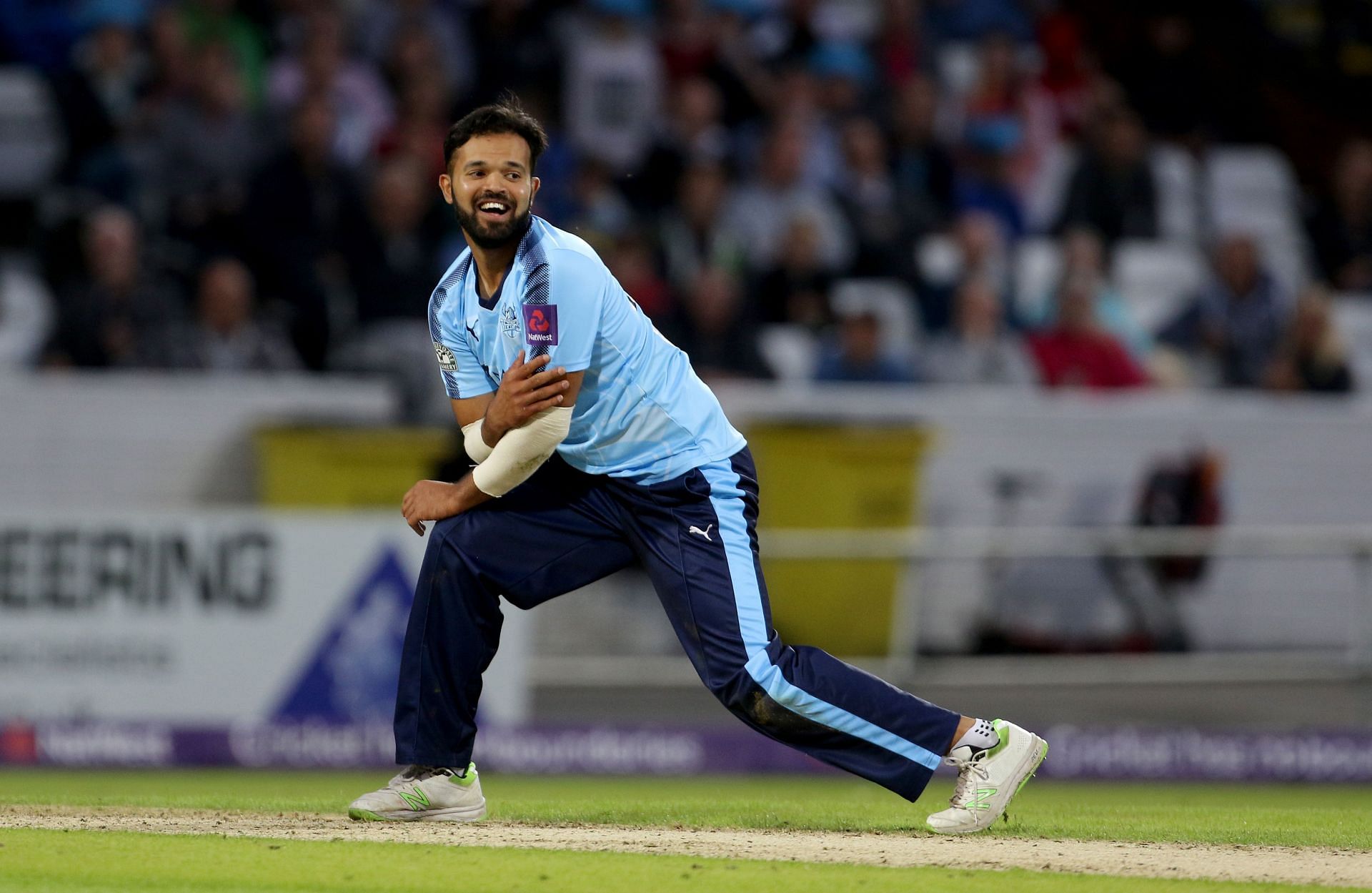 Azeem Rafiq in a game for Yorkshire. (Image Credits: Getty)