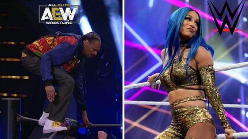 Sasha Banks' cousin Snoop Dogg had a brief appearance in AEW