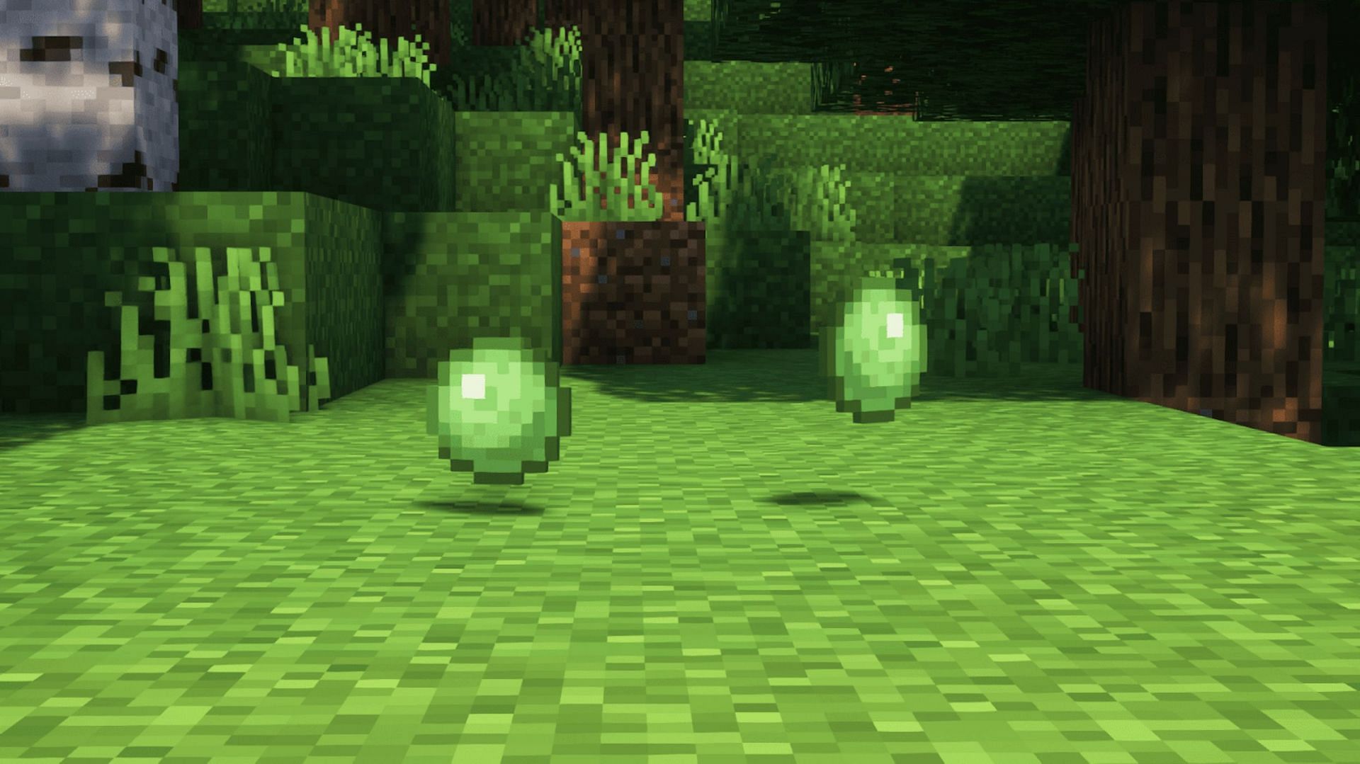 Frogs can create slimeballs for players to pick up (Image via Mojang)