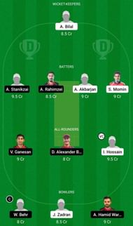 Dream11 Team for Austria vs Germany - Germany T20I Tri-Series 2022.