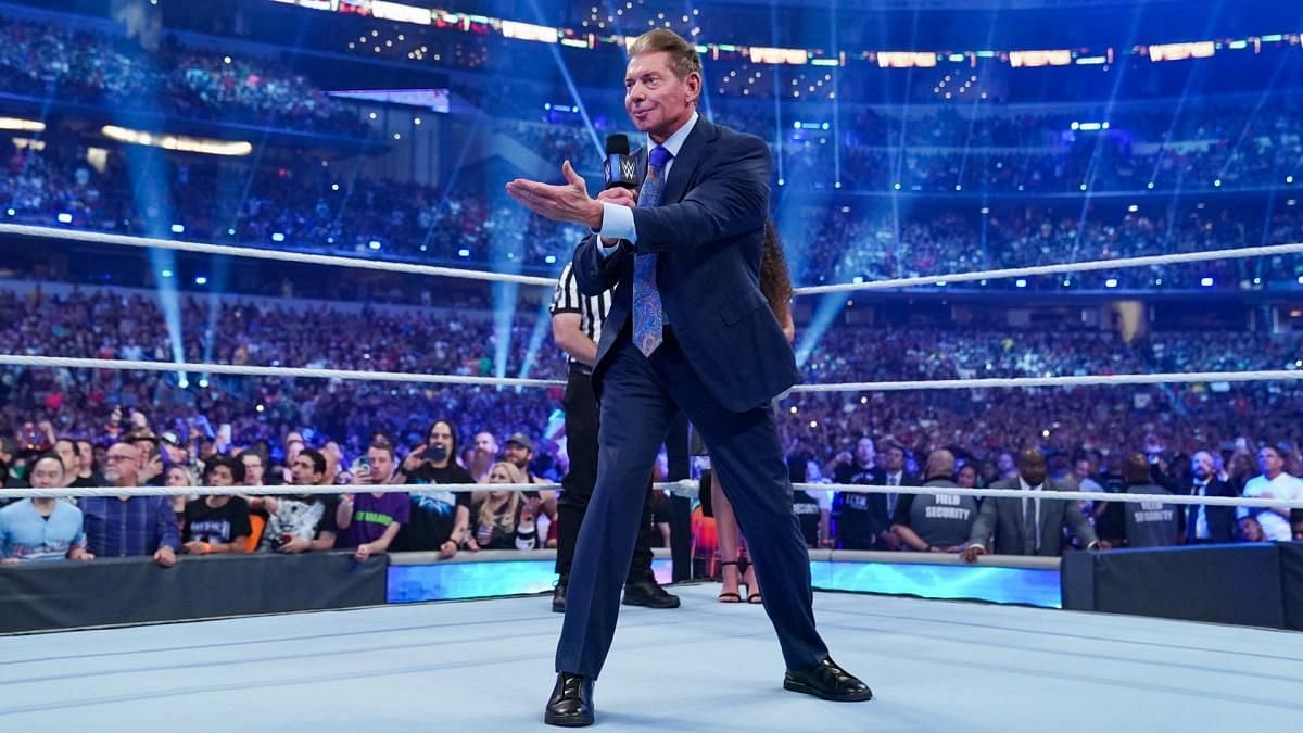 Mr. McMahon introducing his protege at WrestleMania 38!