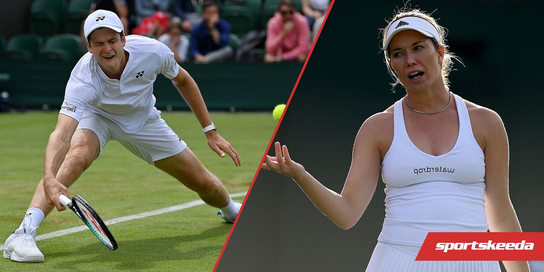 Hubert Hurkacz and Danielle Collins lost on the opening day at Wimbledon