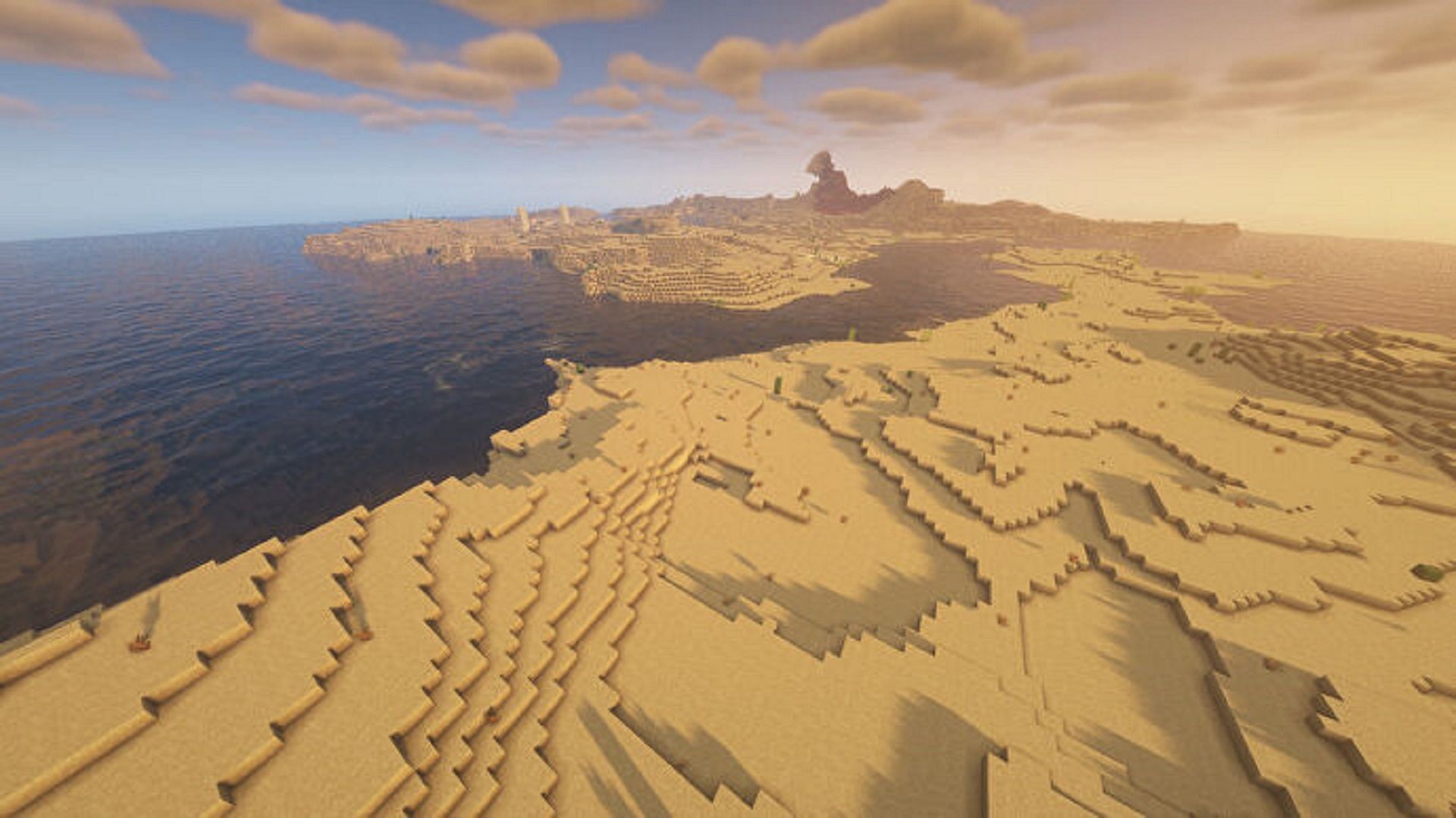 This desert can be quite unforgiving (Image via Mojang)