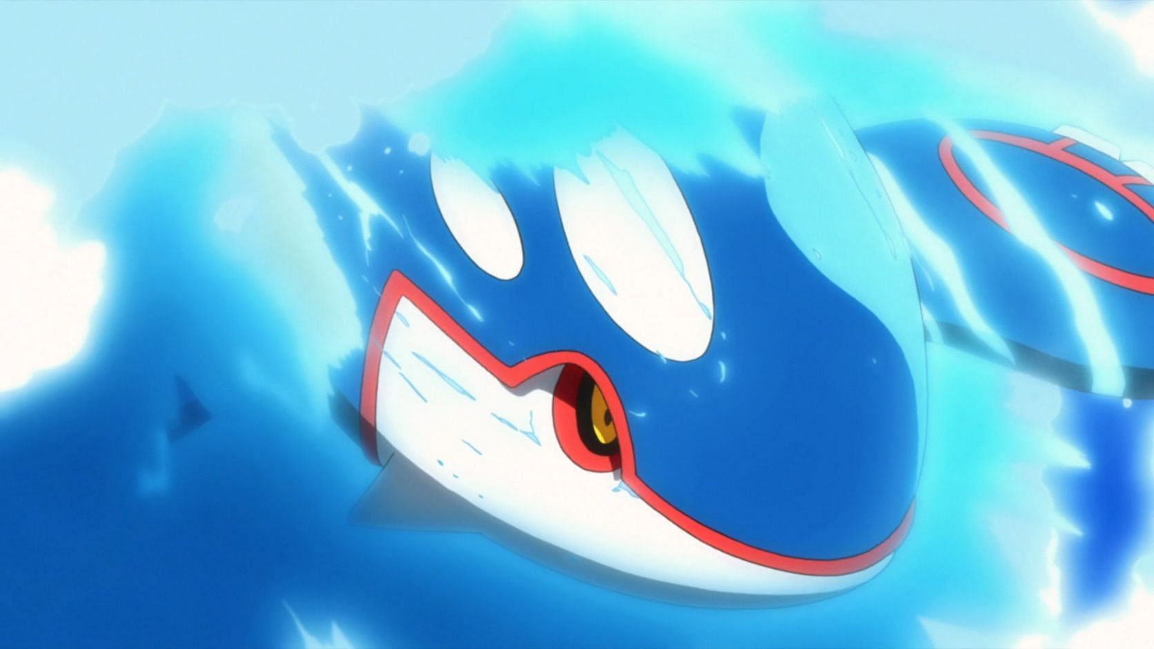 Kyogre embodies the ocean and is always found underwater (Image via The Pokemon Company)