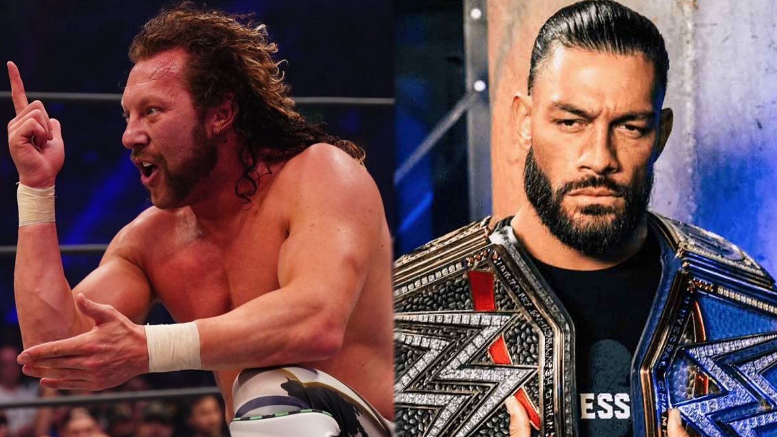 How have Kenny Omega and Roman Reigns been involved with All Elite Wrestling this week?