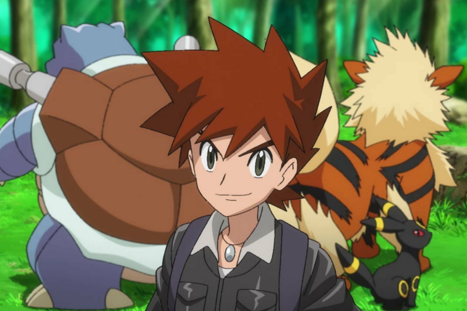 How Gary looks like now in the Pokemon anime (Image via OLM, Inc)