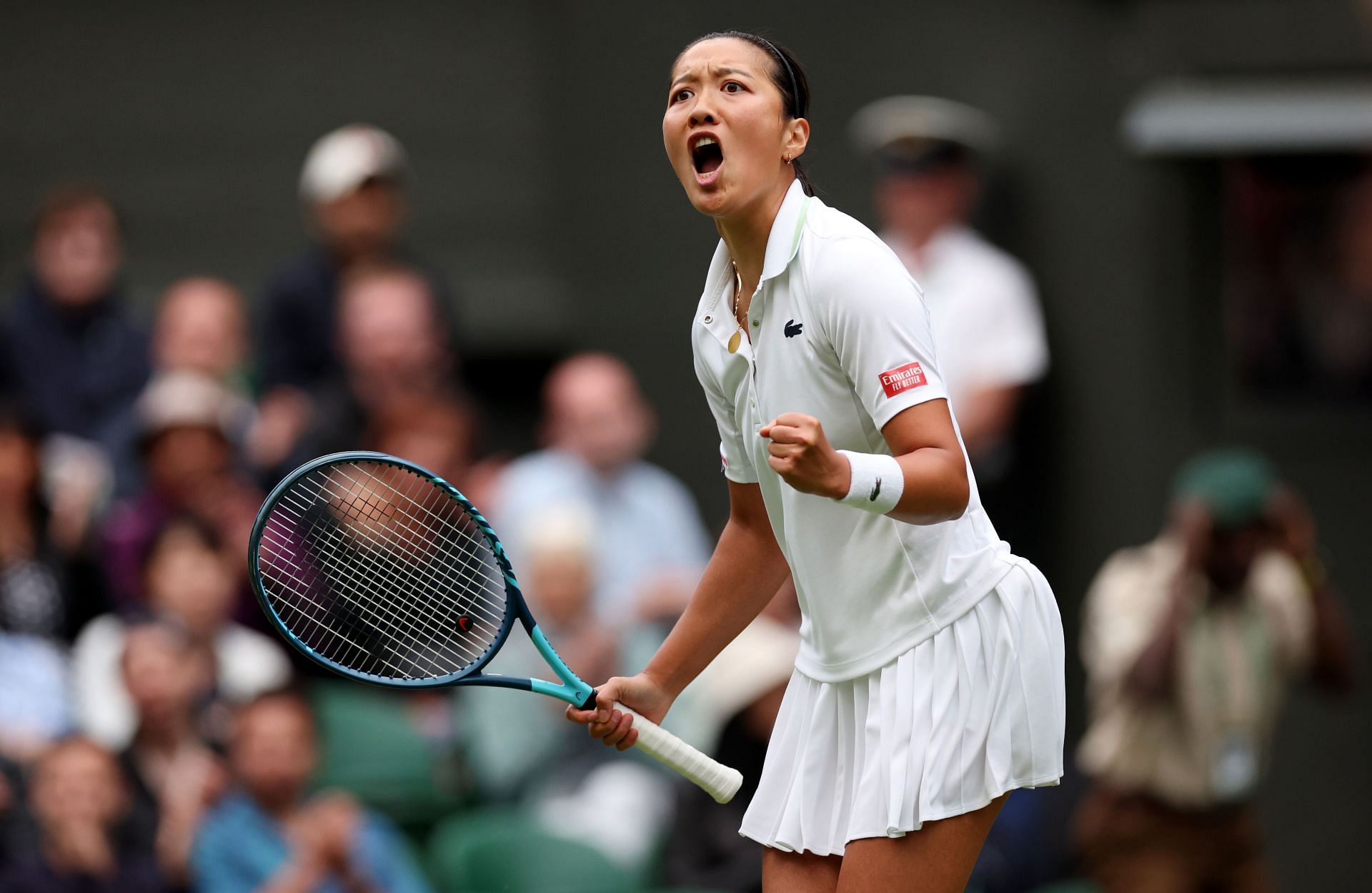Harmony Tan takes on Sara Sorribes Tormo in the second round at Wimbledon