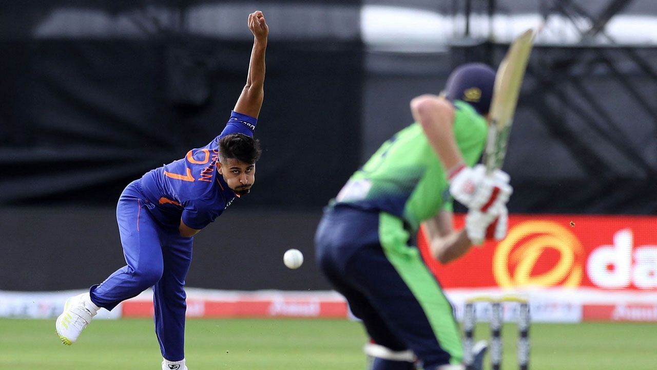 Umran Malik got his maiden Team India cap in the first T20I against Ireland [P/C: Cricket Ireland]