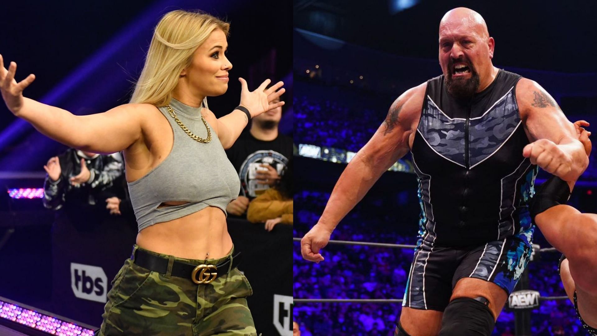 Paige VanZant (left) and Paul Wight (right)