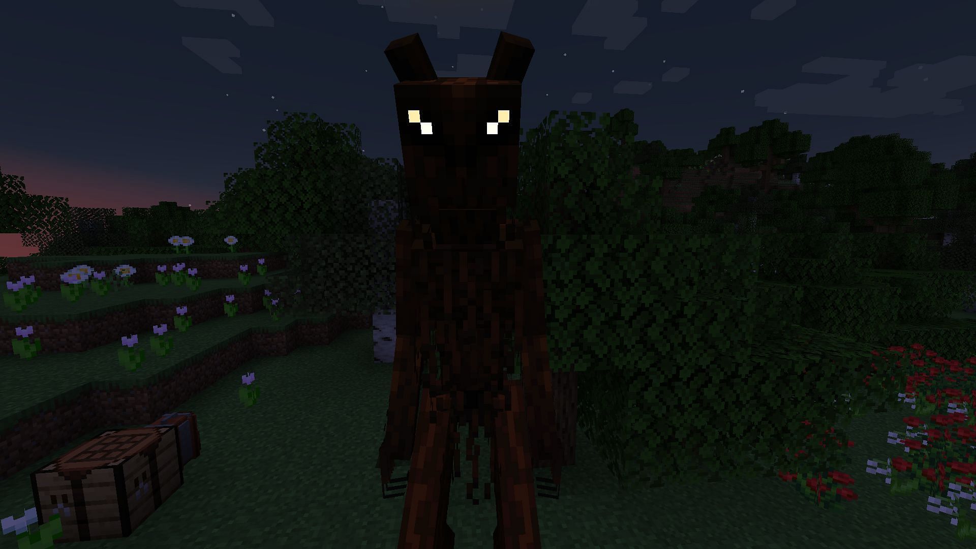 The hidebehind (Image via Minecraft)