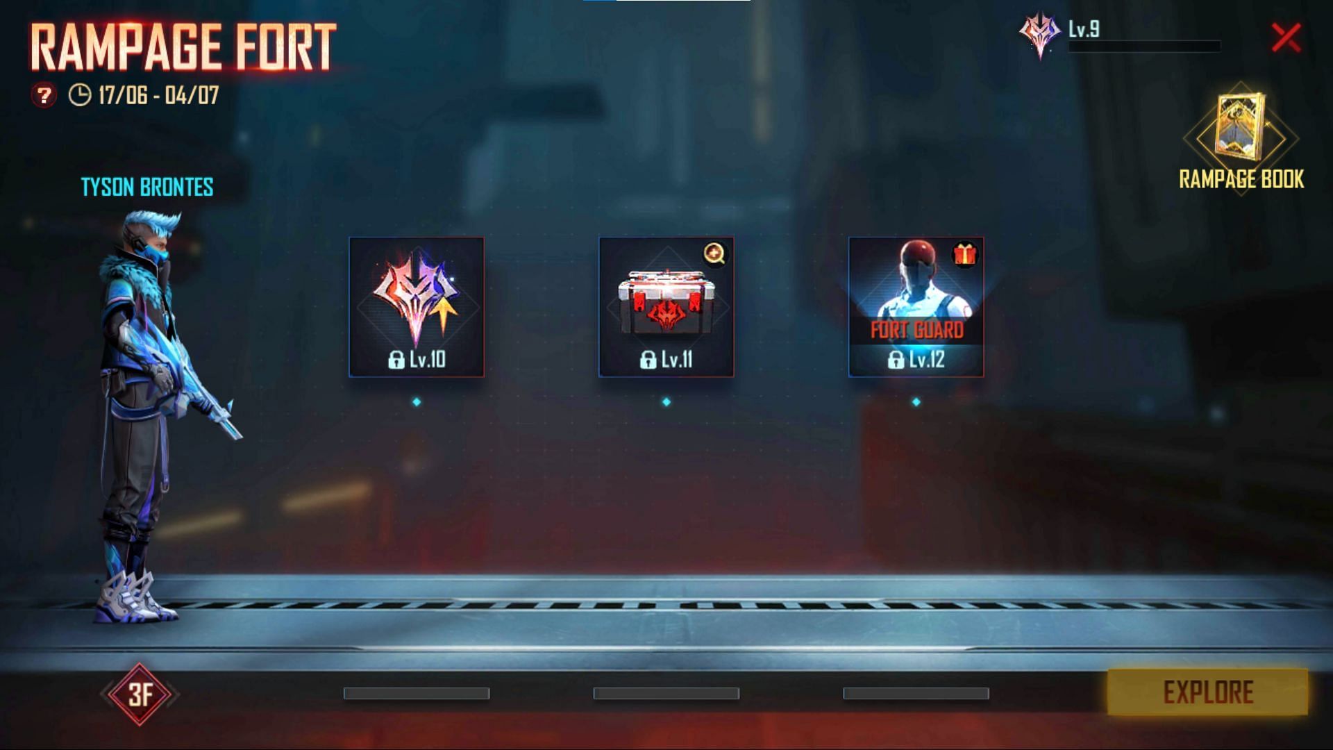 Os jogadores devem cruzar os níveis para desbloquear recompensas (Imagem via Garena)