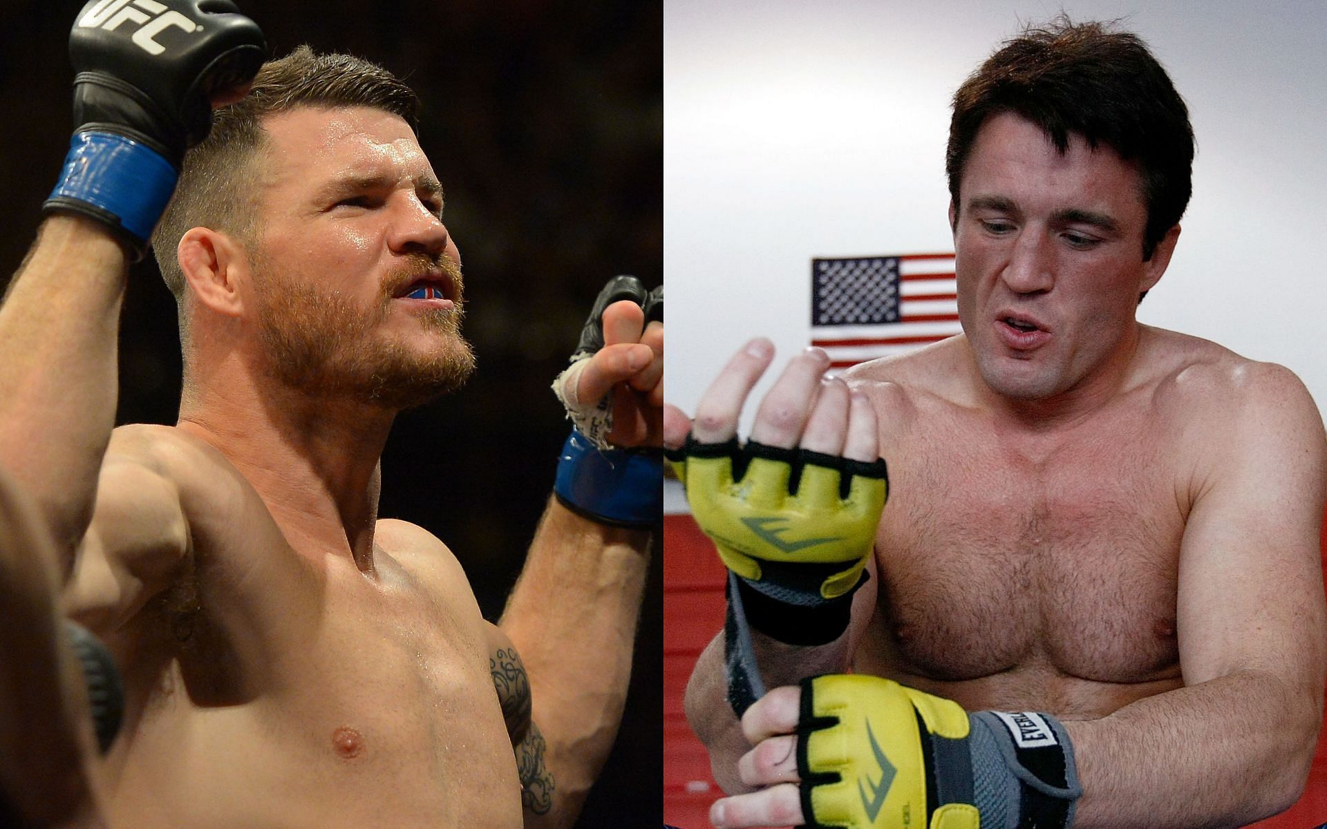 Michael Bisping (left) and Chael Sonnen (right) (Images via Getty)