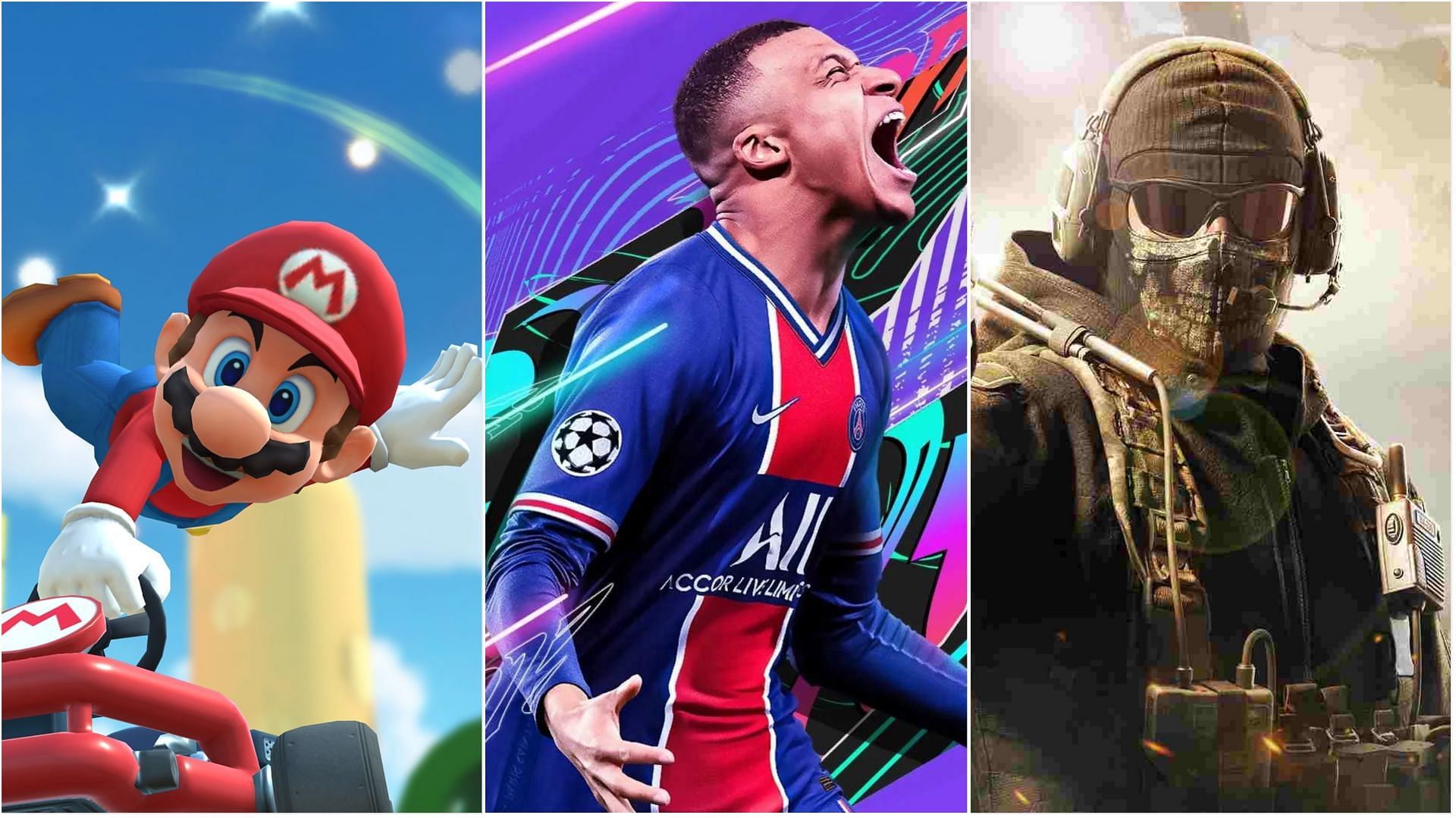 Some video game franchises that need to take a break (Image via Nintendo, EA &amp; Activision)