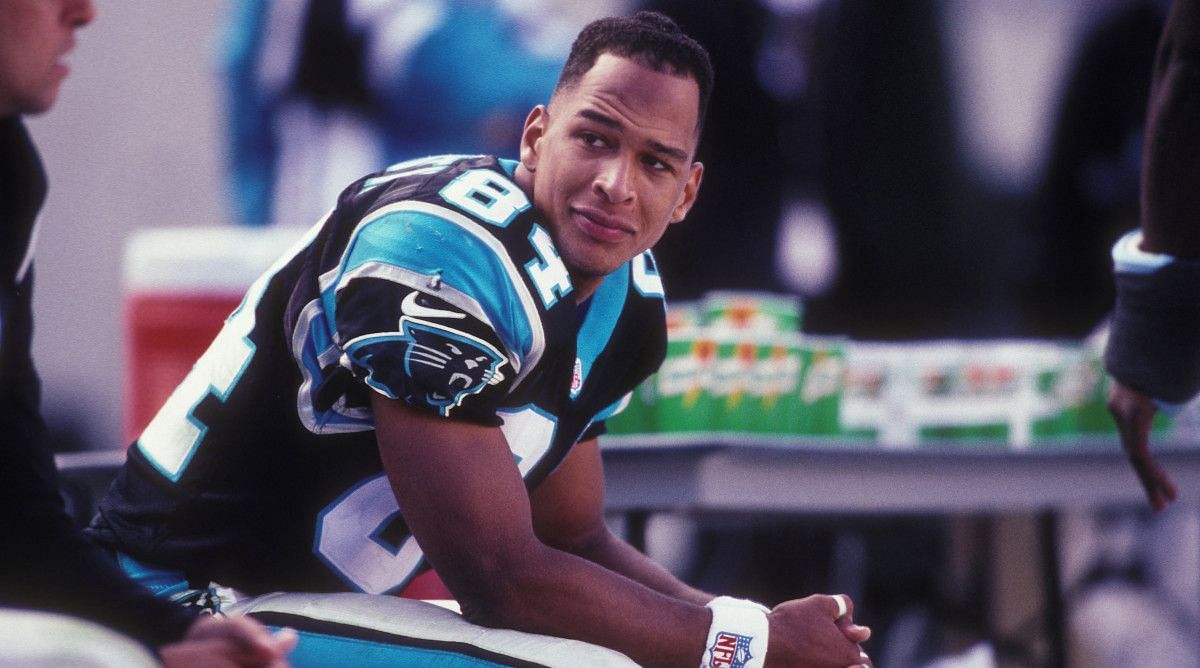 Rae Carruth with the Carolina Panthers