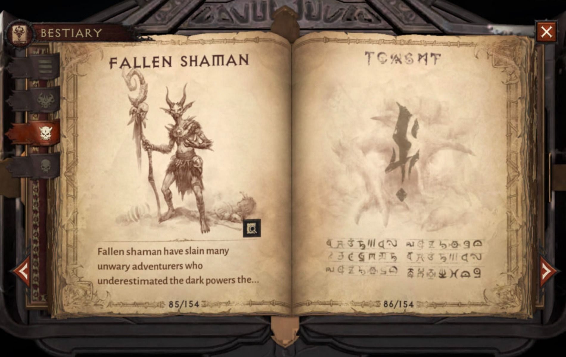 Farming Monstrous Essence and completing the Bestiary in Diablo Immortal (Image via Diablo Immortal)