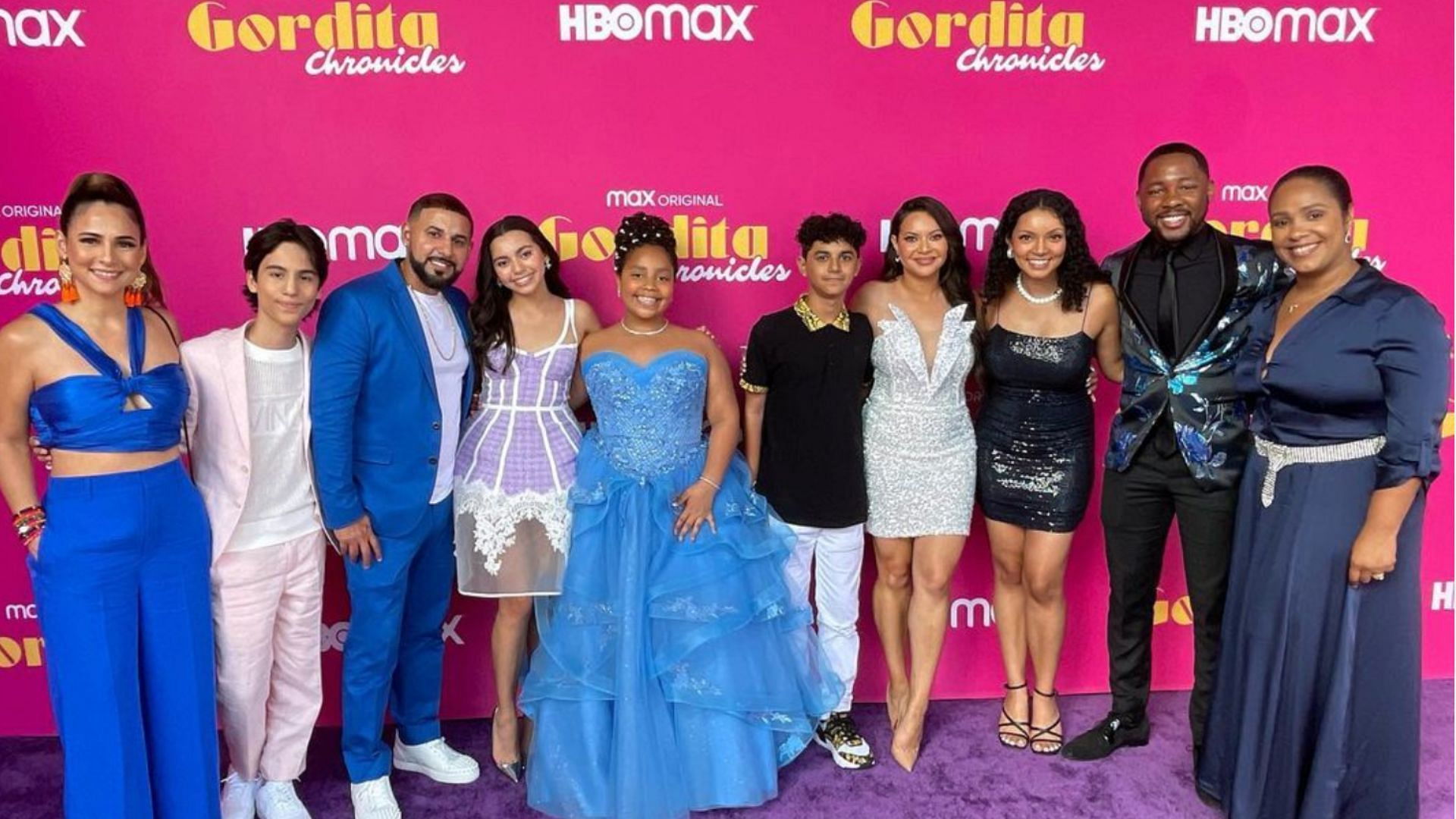 The cast of HBO Max&#039;s coming-of-age comedy series Gordita Chronicles at the premiere event (Image via @oliviagoncalves_/Instagram)