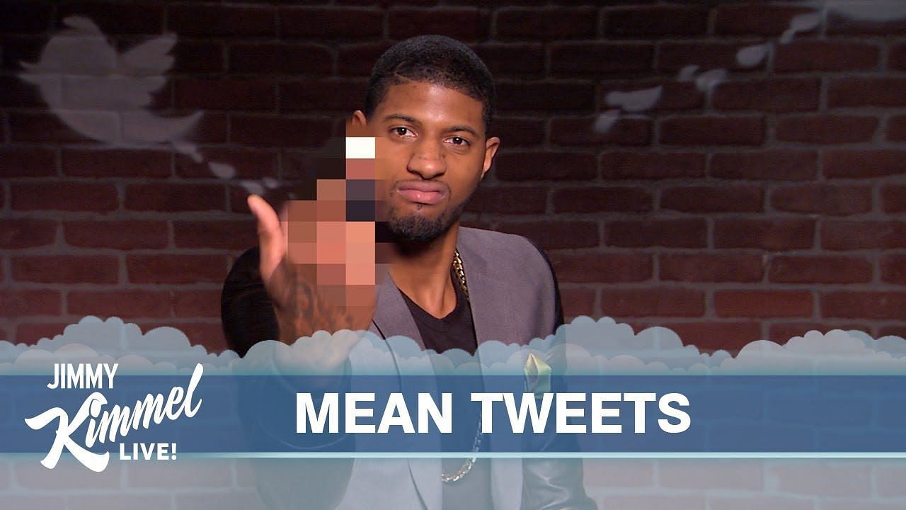 Paul George on an episode of &quot;Mean Tweets&quot;