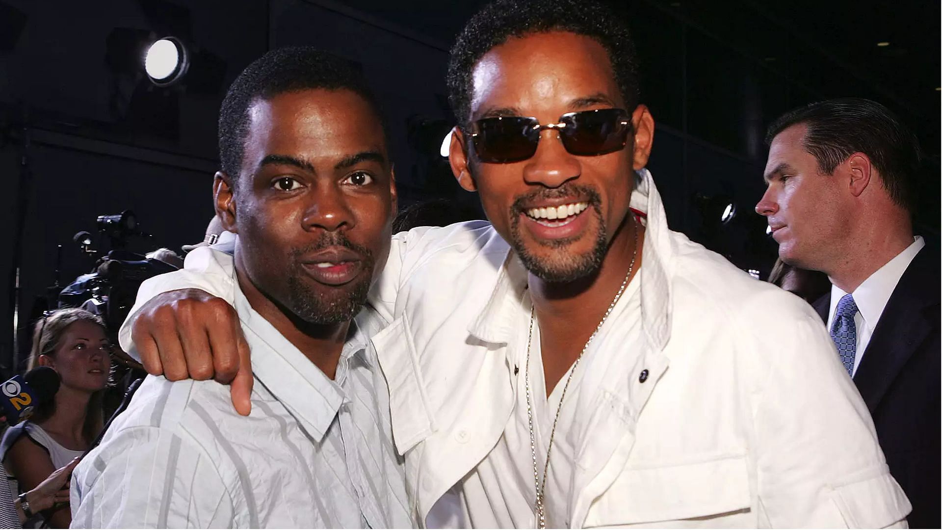 An old picture of Chris Rock and Will Smith. (Image via Getty Images/Lee Celano)