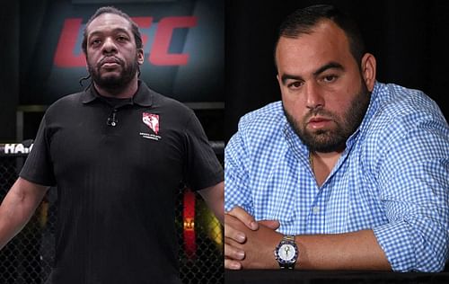 Referee Herb Dean (left) & Malki Kawa (right)