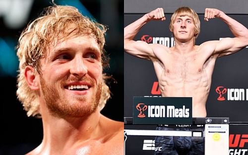 Logan Paul (left); Paddy Pimblett (right)