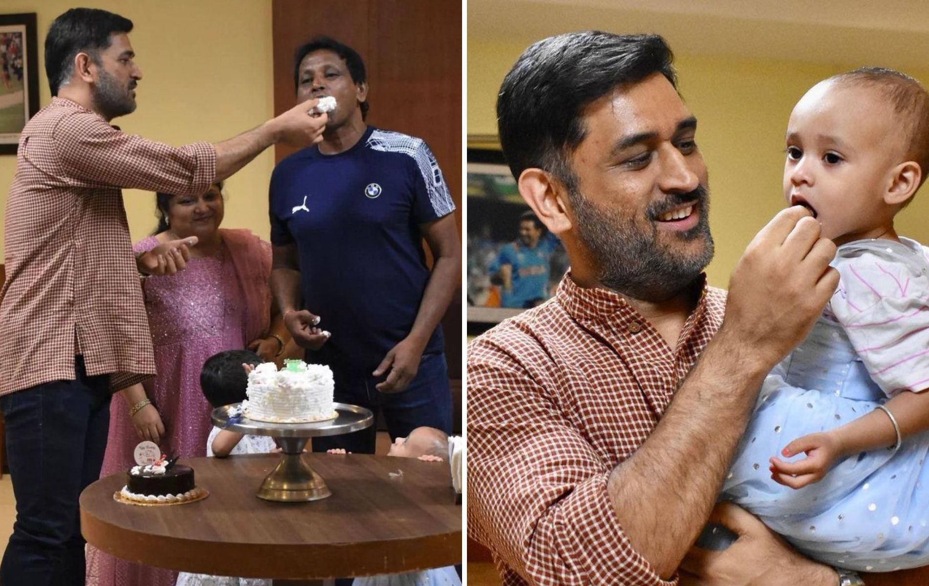 [Watch] MS Dhoni spotted having a gala time at friend's birthday party